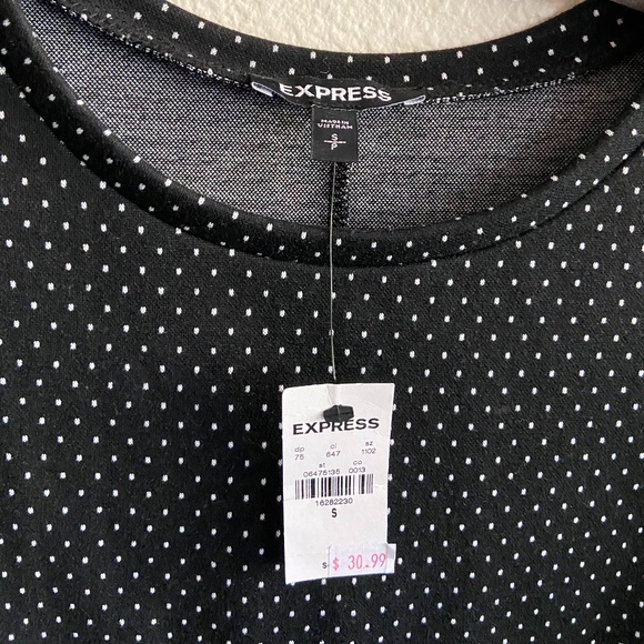 Express Professional Polka-Dot Blouse - Picture 2 of 3